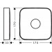 Hansgrohe Verlängerungsrosette 1-Loch chrom  