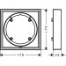 Hansgrohe Verlängerungsrosette eckig 22 mm Brushed Bronze