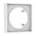 Hansgrohe Verlängerungsrosette eckig 22 mm Mattweiß