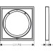 Hansgrohe Verlängerungsrosette eckig 5 mm Chrom