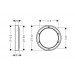 HG Verlängerungsrosette für iBox universal d:150mm chrom