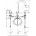 Hansgrohe 3-Loch Waschtischarmatur Vernis Blend chrom