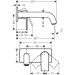 Hansgrohe 2-Loch Waschtischmischer Unterputz Vernis Shape F-Set chrom