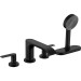 Hansgrohe 4-Loch Wannenarmatur Vivenis F-SetWannenrandmontage mit sBox mattschwarz