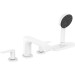 Hansgrohe 4-Loch Wannenarmatur Vivenis F-SetWannenrandmontage mit sBox mattweiss
