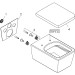 Hansgrohe Wand WC Set EluPura Q 540x360mm o.SPR,m.WC Sitz SoftCl.u.QuickRel.SMC we