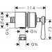Hansgrohe Wandabsperrventil Axor Montreux Fixfit Stop chr.Hebelgr.Schlauchanschl.