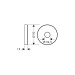 Hansgrohe Wandbefestigung Brausearm D24 chrom  