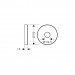 Hansgrohe Wandbefestigung Brausearm D24 chrom  
