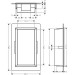 Hansgrohe Wandnische XtraStoris Original m.Rahmen 300x150x70mm Betongrau