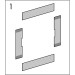 Hansgrohe Wandnische XtraStoris Original m.Rahmen 300x300x70mm Betongrau