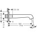 Hansgrohe Wanneneinlauf Axor Citterio E DN20 180mm chrom