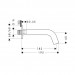 Hansgrohe Wanneneinlauf Axor Citterio M DN20 180mm chrom