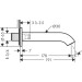 Hansgrohe Wanneneinlauf Axor Uno gebogen chrom  