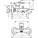 Hansgrohe Wannenmischer Aufputz Rebris S Matt Black  