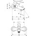 Hansgrohe Wannenmischer Aufputz Talis S chrom  