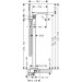 Hansgrohe Wannenmischer Axor Citterio E Fertigset zur Bodenmontage chrom