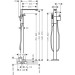 Hansgrohe Wannenmischer Axor Edge Fertigset zur Bodenmontage chrom