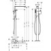 Hansgrohe Wannenmischer Axor Edge Fertigset zur Bodenmontage Diamantschliff chrom