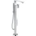 Hansgrohe Wannenmischer Axor Edge Fertigset zur Bodenmontage Diamantschliff chrom