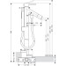 Hansgrohe Wannenmischer AXOR Starck Fertigset zur Bodenmontage chrom