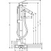 Hansgrohe Wannenmischer Axor Starck Fertigset zur Bodenmontage chrom Hebelgriff