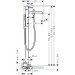 Hansgrohe Wannenmischer Axor Uno Fertigset Bügelgriff zur Bodenmontage BN