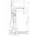 Hansgrohe Wannenmischer AXOR Urquiola Fertigset chrom zur Bodenmontage
