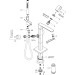 Hansgrohe Wannenmischer AXOR Urquiola Fertigset chrom zur Bodenmontage