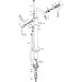 Hansgrohe Wannenmischer Tecturis S bodenstehend Matt Black