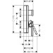 Hansgrohe Wannenmischer Unterputz Axor Edge FS Diamantschliff chrom m.Sicherungskombi.
