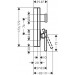 Hansgrohe Wannenmischer Unterputz Axor Edge FS Diamantschliff chrom m.Sicherungskombi.