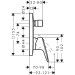 Hansgrohe Wannenmischer Unterputz Logis Fertigset Matt Black m.Sicherungskombination