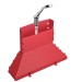 Hansgrohe Wannenrand-Set mit Handbrause Brushed Red Gold