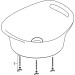 Hansgrohe Waschschüssel Axor Urquiola rund 500mm