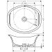 Hansgrohe Waschschüssel Axor Urquiola rund 500mm