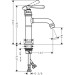 Hansgrohe Waschtischmischer 100 Axor Montreux ohne Ablaufgarnitur chrom