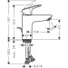 HG Waschtischmischer 100 Logis LowFlow chrom