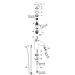 Hansgrohe Waschtischmischer 100 Logis Matt Black mit Metall-Ablauf
