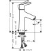 Hansgrohe Waschtischmischer 100 Talis S chrom ohne Ablaufgarnitur