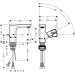 Hansgrohe Waschtischmischer 110 Axor Urquiola für Handwaschbecken chrom
