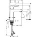 Hansgrohe Waschtischmischer 110 Metris LowFlow ohne Ablaufgarnitur chrom