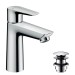 Hansgrohe Waschtischmischer 110 Talis E chrom mit Push-Open Ablaufgarnitur