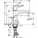 Hansgrohe Waschtischmischer 125 Axor Citterio E Hebelgriff chrom