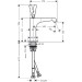 Hansgrohe Waschtischmischer 125 Axor Citterio E ohne Zugstange chrom