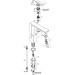 Hansgrohe Waschtischmischer 190 Axor Edge chrom  