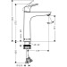 Hansgrohe Waschtischmischer 190 Focus chrom ohne Ablaufgarnitur