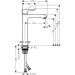 Hansgrohe Waschtischmischer 200 Metris Highriser ohne Ablaufgarnitur chrom