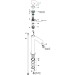 Hansgrohe Waschtischmischer 200 Metris Highriser ohne Ablaufgarnitur chrom