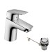 HG Waschtischmischer 70 Logis chrom mit Metall-Ablauf